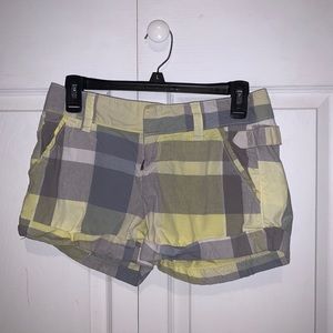 Old Navy Yellow Plaid Shorts